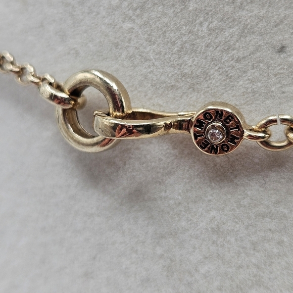 VINTAGE Monet Wood and Caramel Acrylic Beaded Necklace Dangle Teardrops - Picture 7 of 7